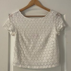 Lilly Pulitzer White Lace Top